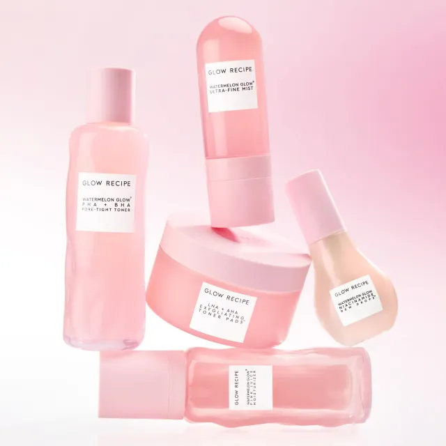 Glow Recipe Watermelon Glow Routine sæt 5 dele til glashud