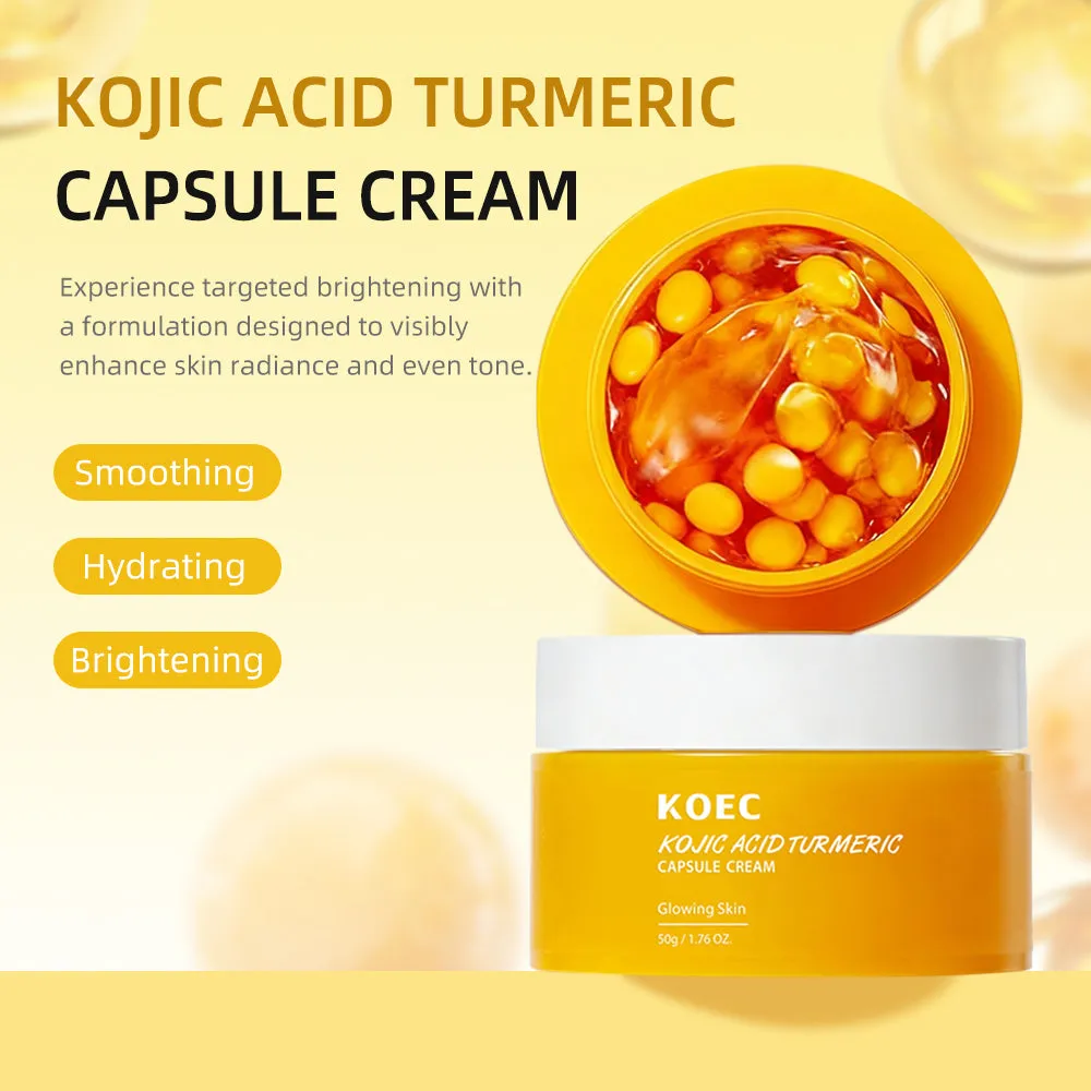 KOEC Turmeric Kojic Acid kapselcreme mod pigmentpletter