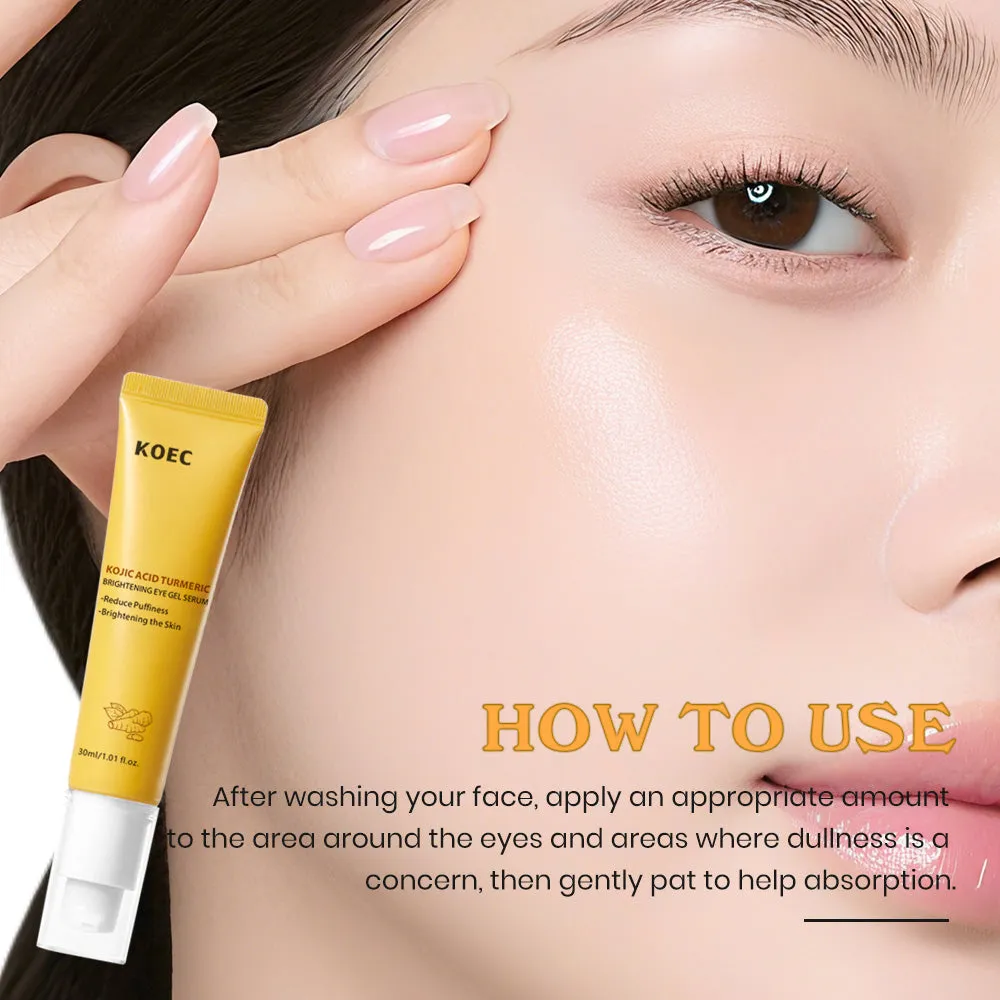KOEC Turmeric & Kojic Acid Eye Gel Serum øjenserum mod mørke rande