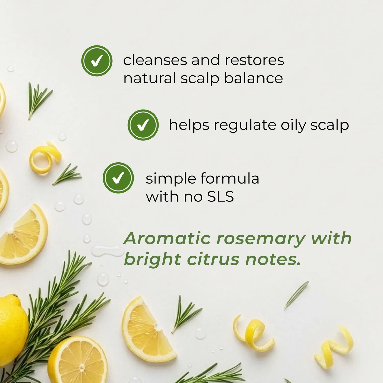 Olival Professional Rosemary Lemon micellar shampoo fedtet hår