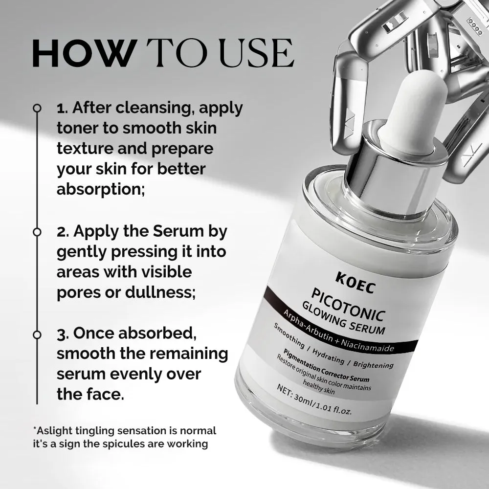 KOEC Picotonic Glowing serum 30 ml til ujævn hud