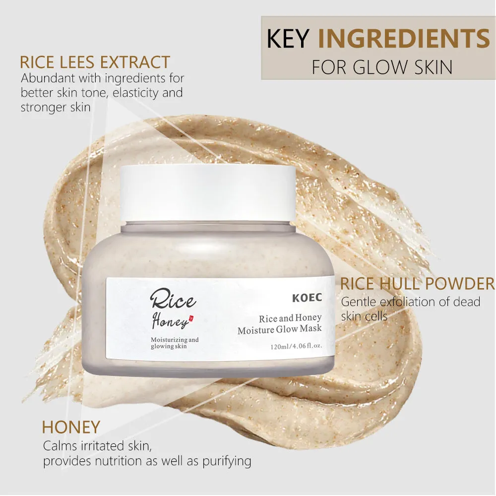 KOEC Rice and Honey Moisture Glow Mask ansigtsmaske ris honning