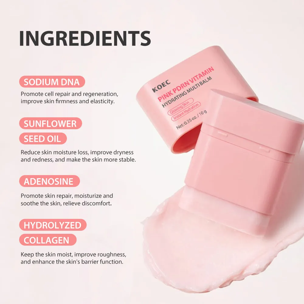 KOEC PDRN Pink Vitamin multibalm pink glow