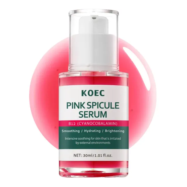 KOEC Pink Spicule Facial Serum øjenserum mod poser 30 ml
