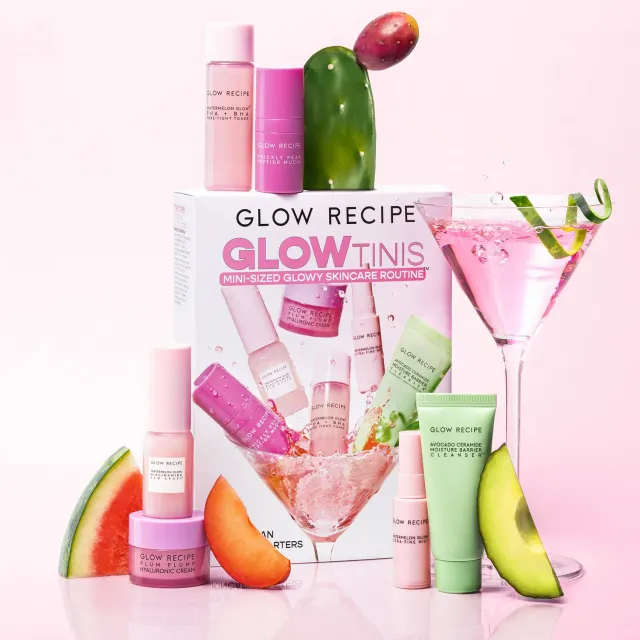 Glow Recipe GlowTinis hudplejesæt 6 dele minisæt til tør hud