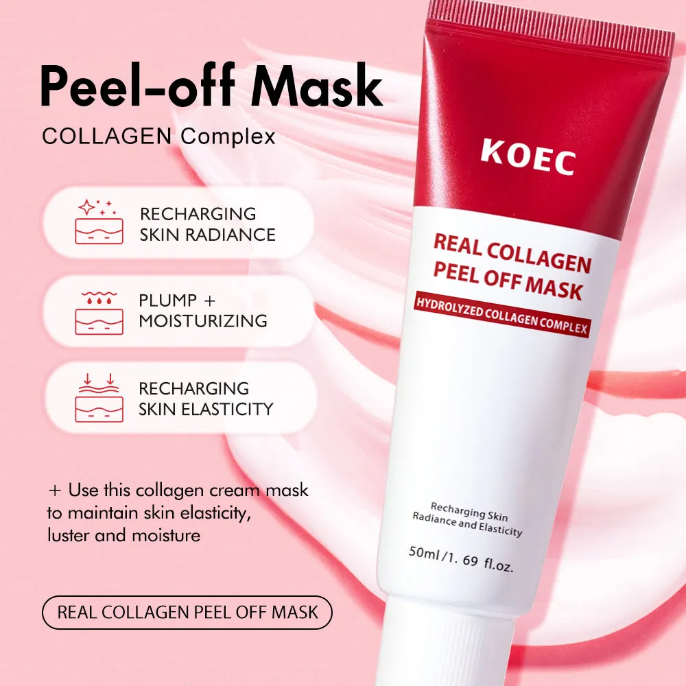 KOEC Real Collagen peel-off maske nat opstrammende