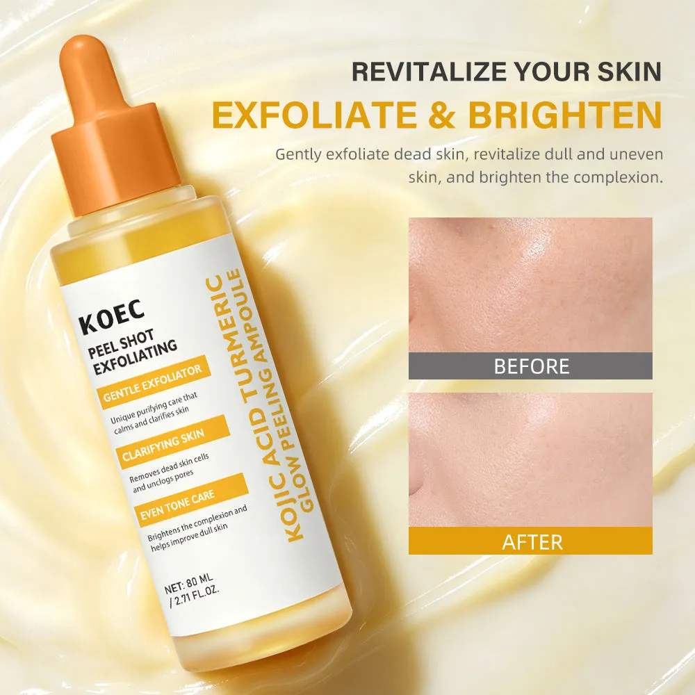 KOEC Kojic Acid Turmeric Glow peeling ampoule mod mat hud