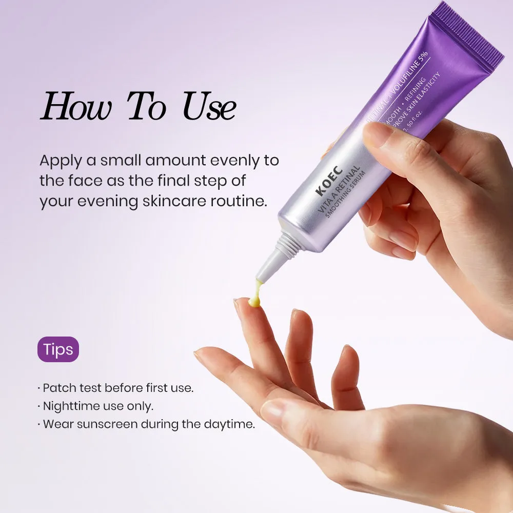 KOEC Vita A Retinal Smoothing serum mod fine linjer