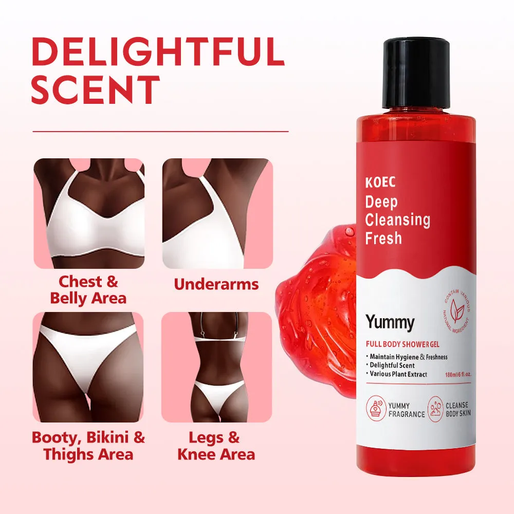 KOEC Yummy shower gel med citrus og aloe vera