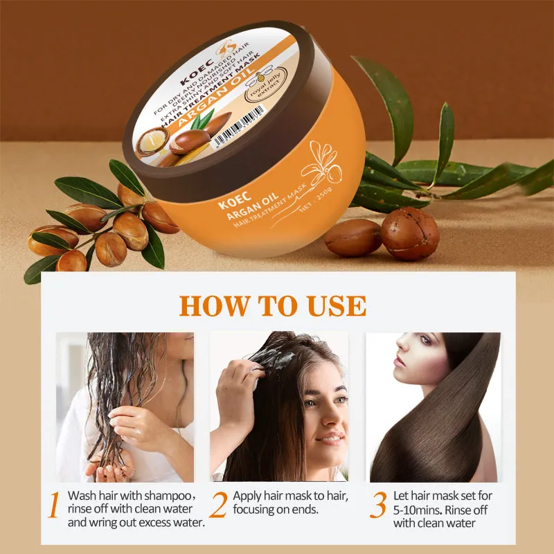KOEC Argan Oil hårmaske 250 g til tørt hår