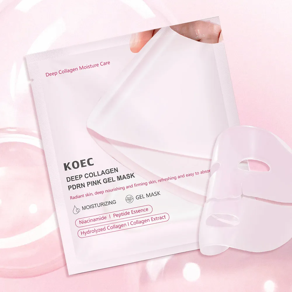 KOEC Deep Collagen PDRN Pink gelmaske fugt og glød