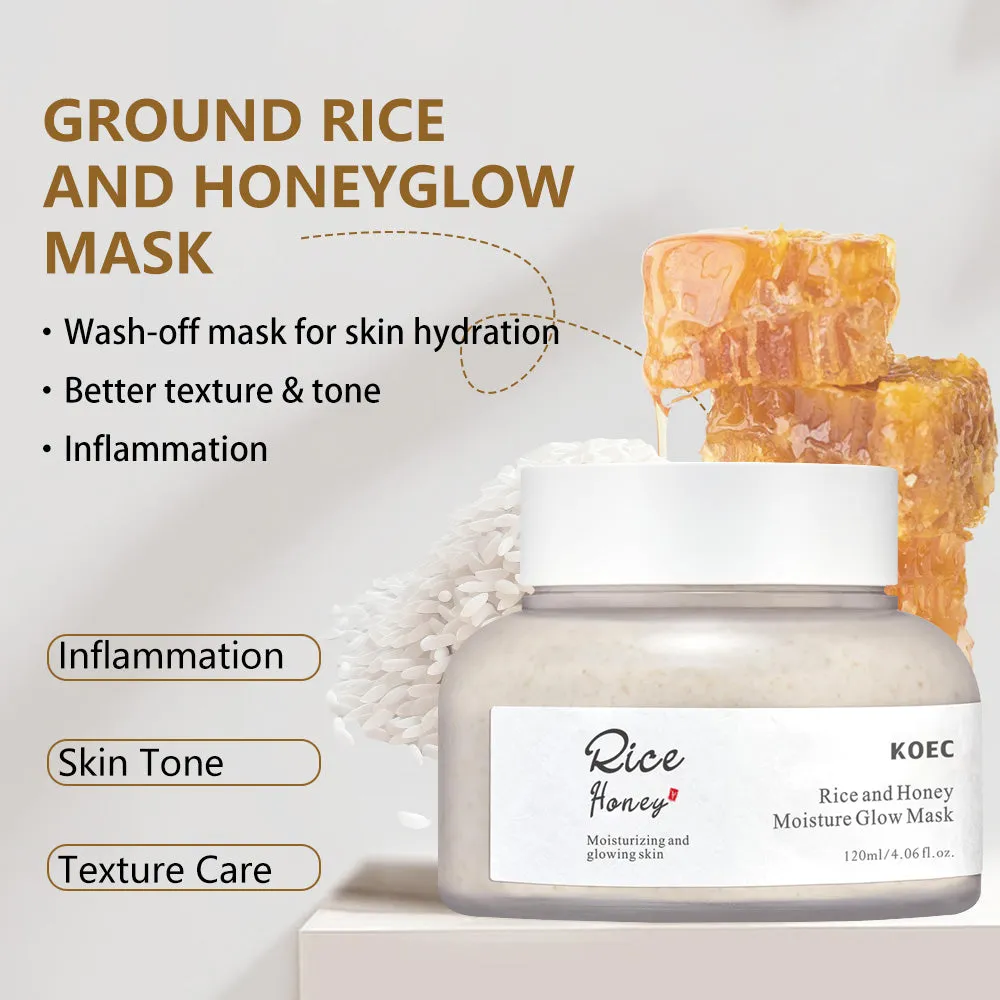KOEC Rice and Honey Moisture Glow Mask ansigtsmaske ris honning