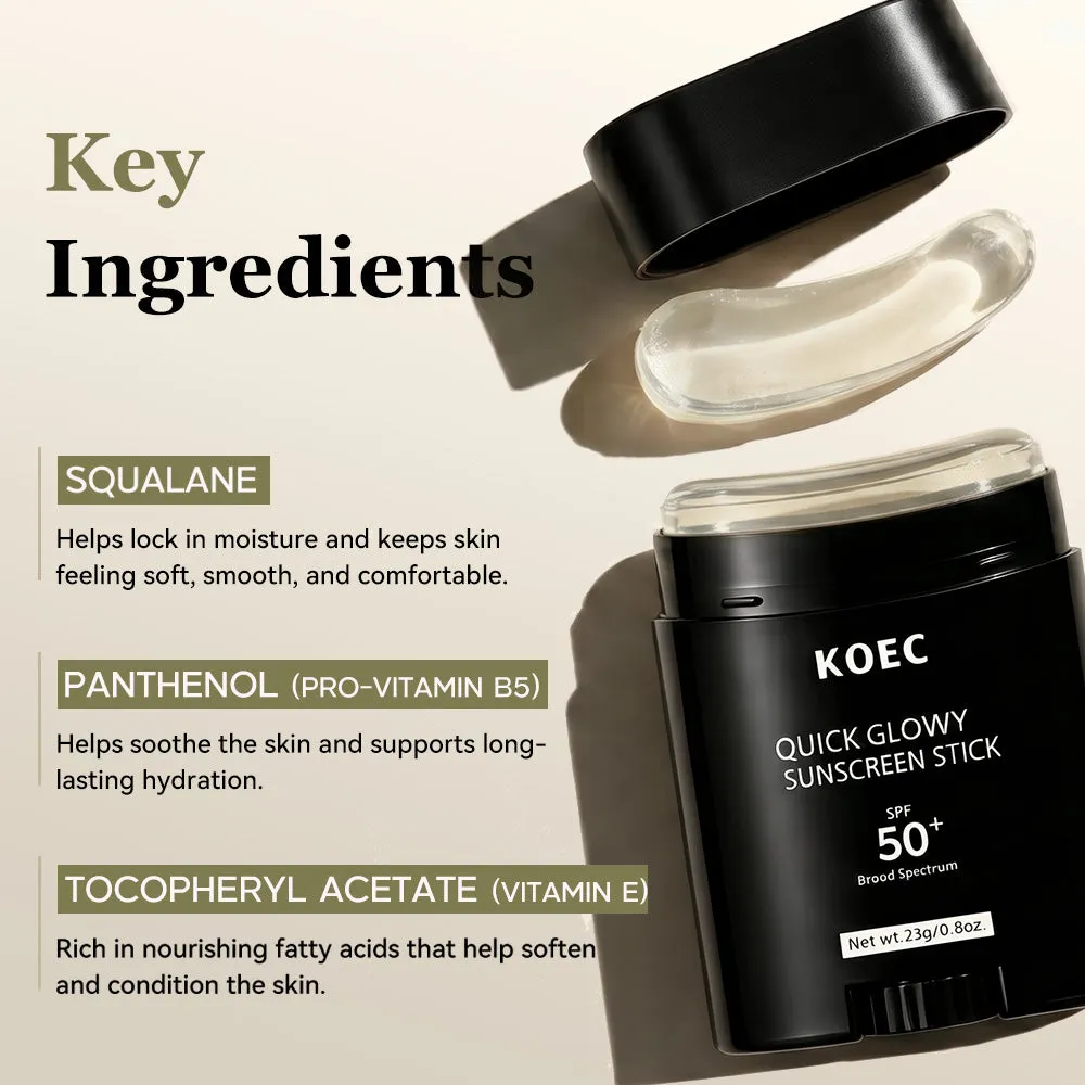 KOEC Quick Glowy Sunscreen Stick solstift med glow