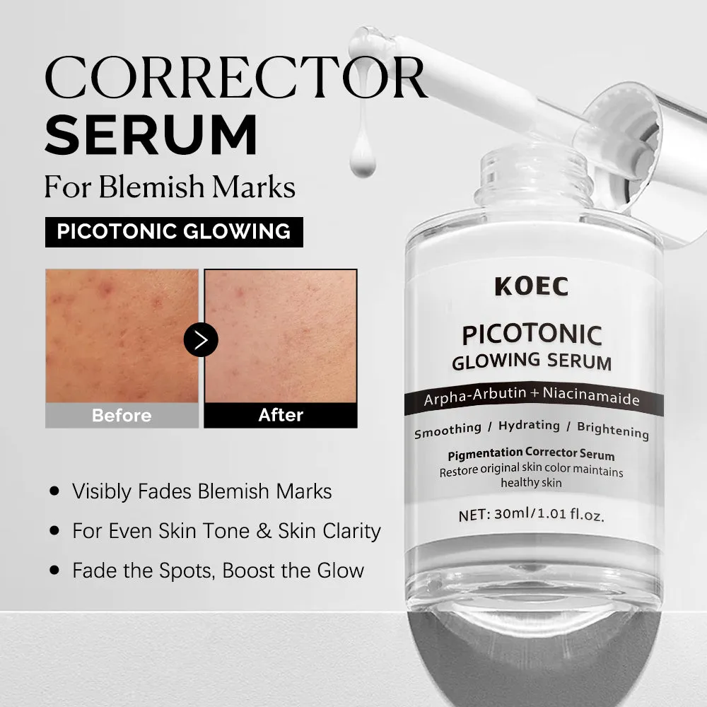 KOEC Picotonic Glowing serum 30 ml til ujævn hud