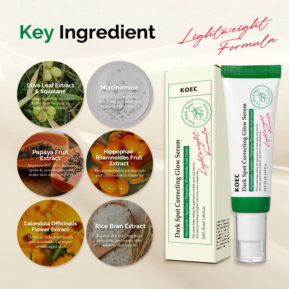 KOEC Dark Spot Correcting Glow serum mod pigmentpletter