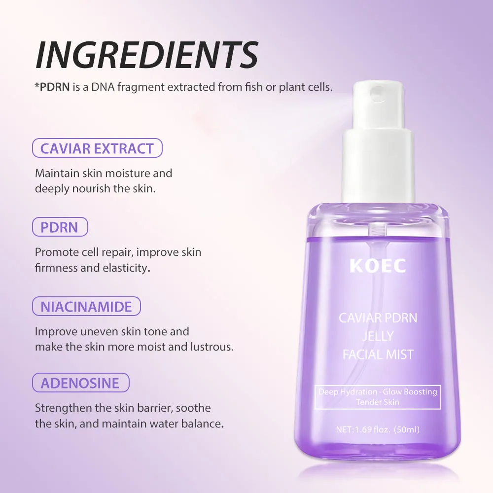 KOEC Caviar PDRN Jelly Serum Mist ansigtsmist fugt