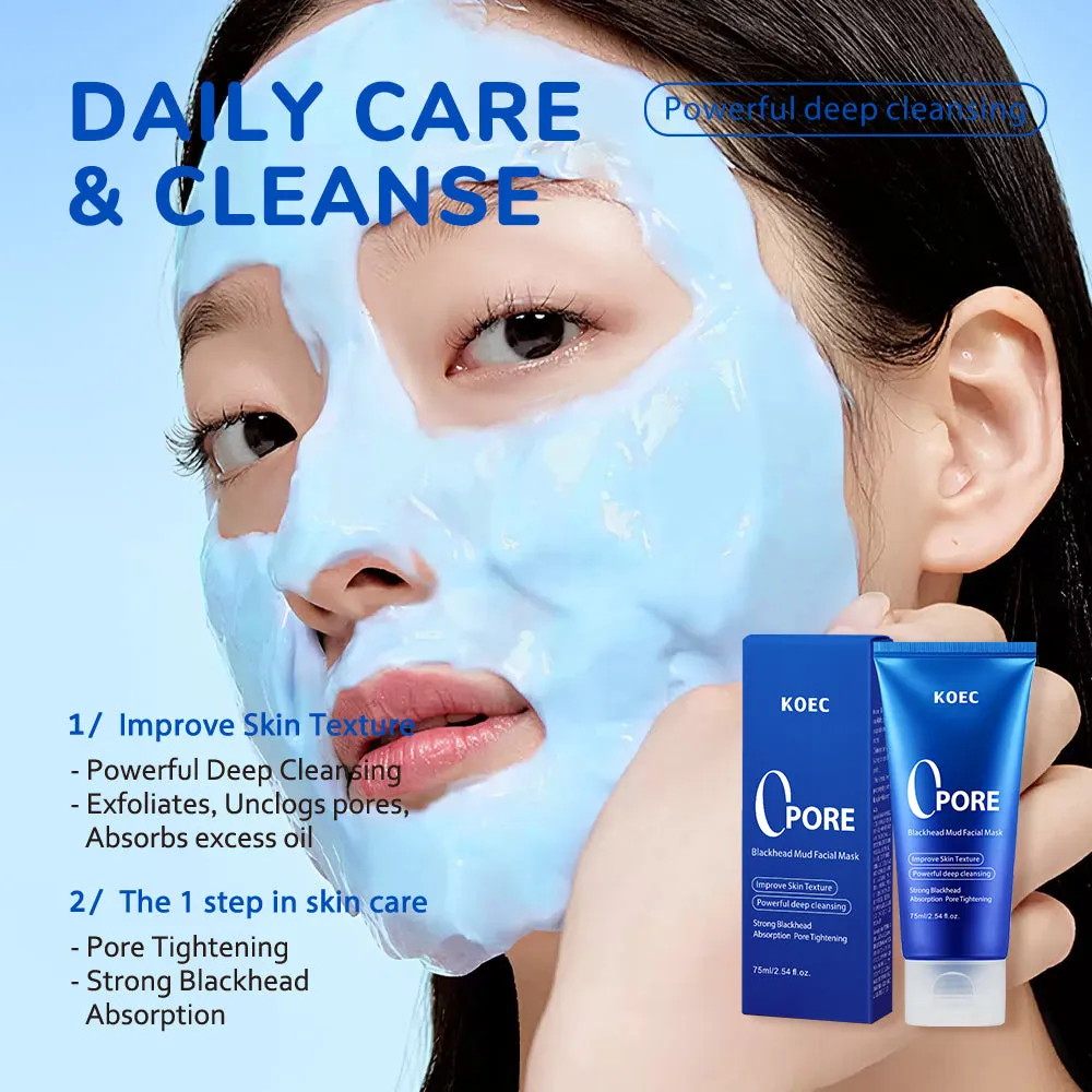 KOEC Pore Blackhead Mud ansigtsmaske 1 stk matterende