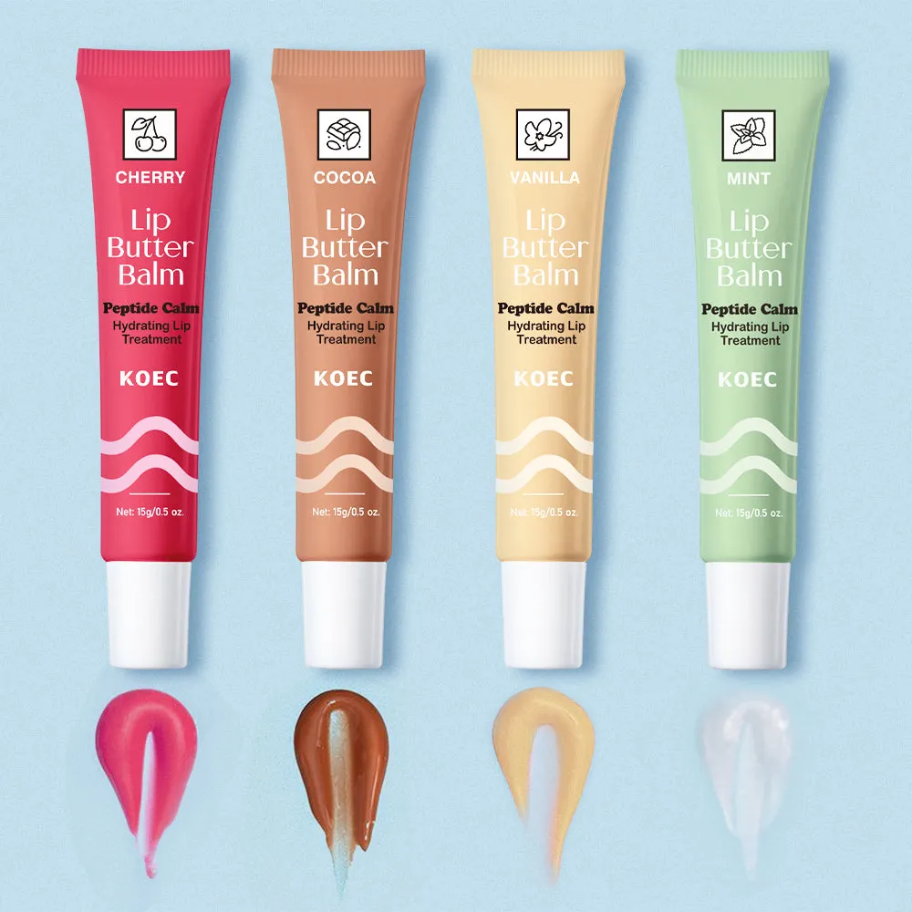 KOEC Peptide Calm Lip Butter Læbebalsam 4 stk sæt