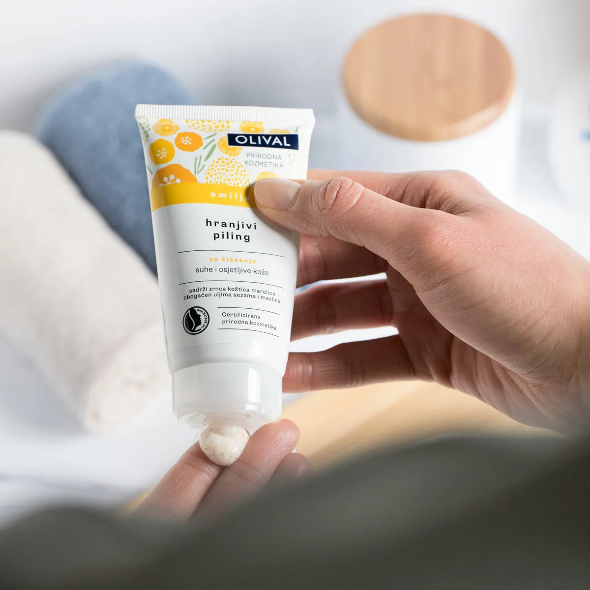 Olival Professional Immortelle peeling tør hud