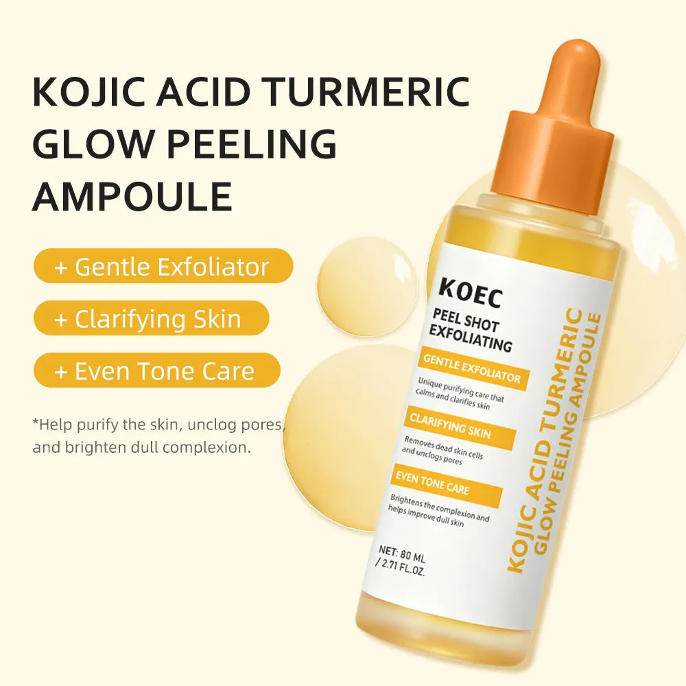 KOEC Kojic Acid Turmeric Glow peeling ampoule mod mat hud