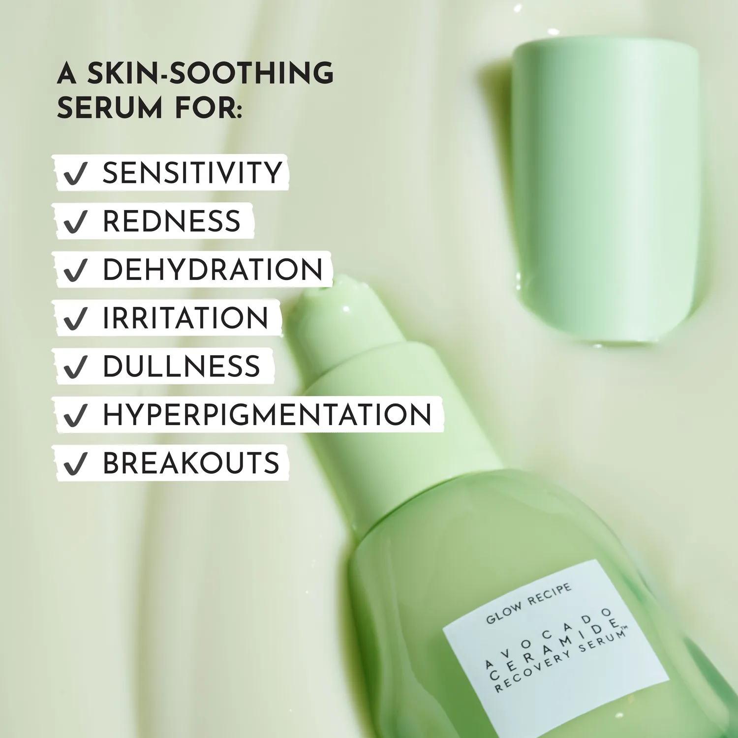 Glow Recipe Avocado Ceramide serum 30 ml rødme