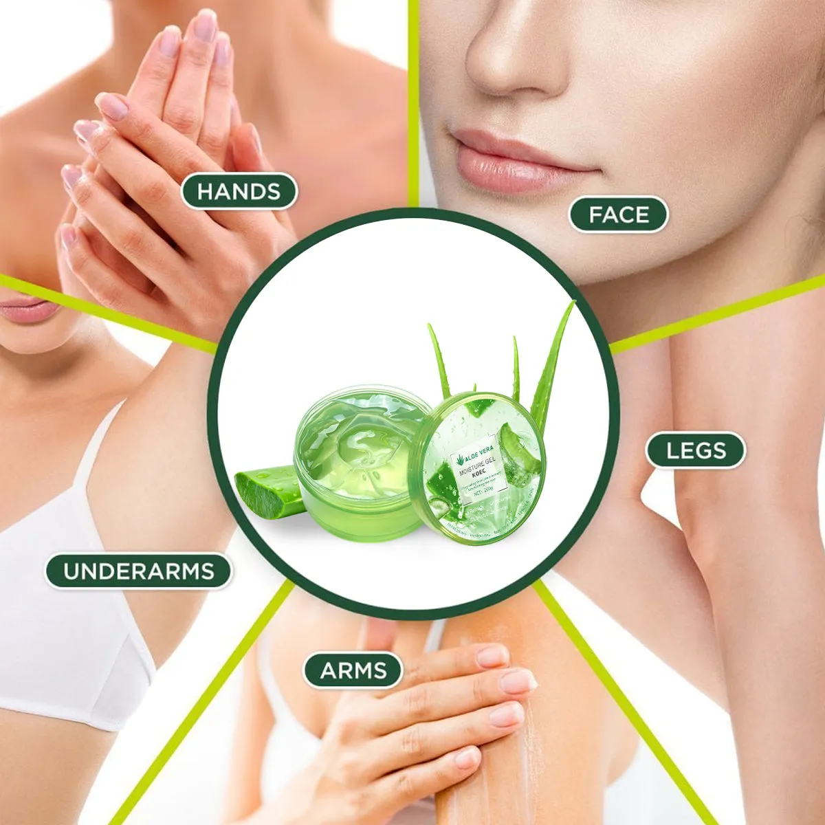 KOEC Aloe Vera fugtgel 260g uden parfume