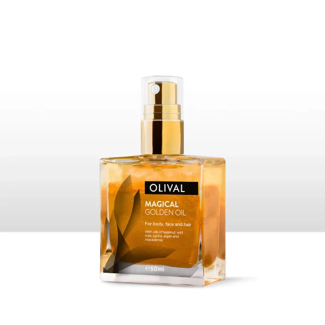 Olival Magical Golden Oil tørolie med glimmer
