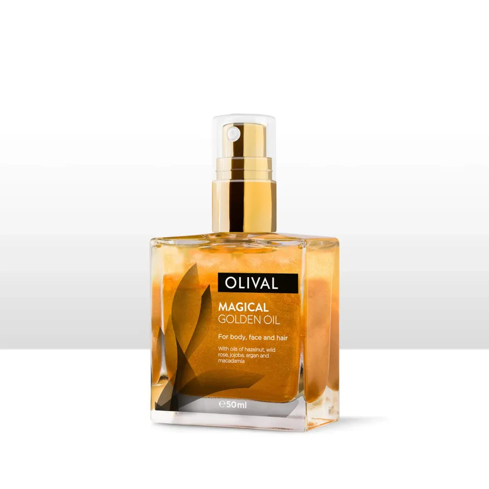 Olival Magical Golden Oil tørolie med glimmer