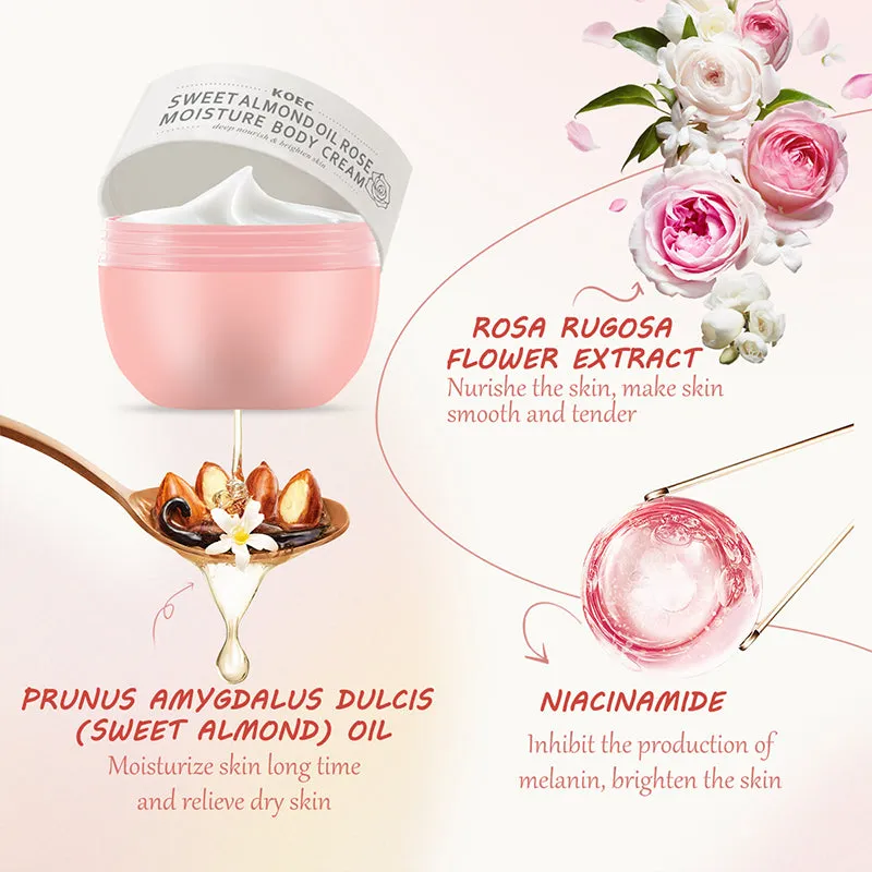 KOEC Sweet Almond Oil Rose Moisture bodycream roseduft