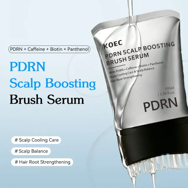 KOEC PDRN Scalp Boosting Brush hovedbundsserum