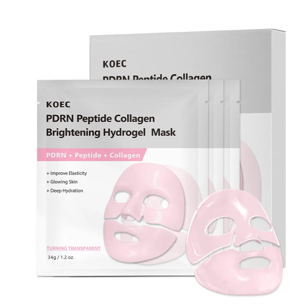 KOEC PDRN Peptide Collagen hydrogelmaske til glød