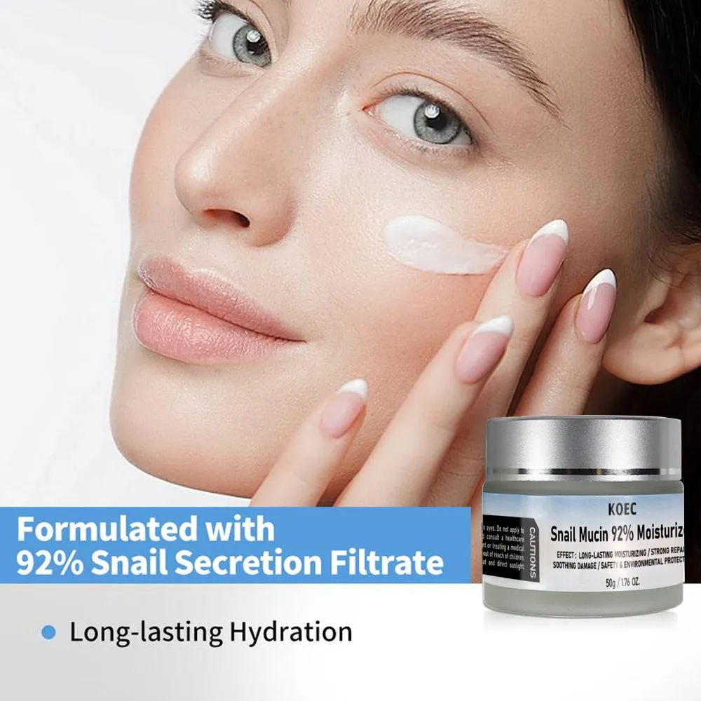 KOEC Snail Mucin 92% ansigtscreme til sensitiv hud
