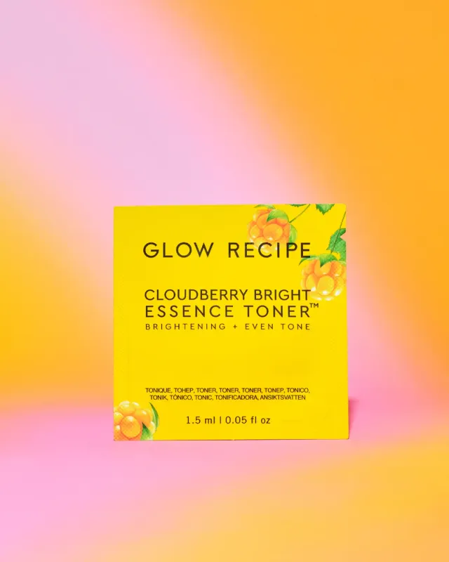 Glow Recipe Cloudberry Bright essence toner prøve fugt