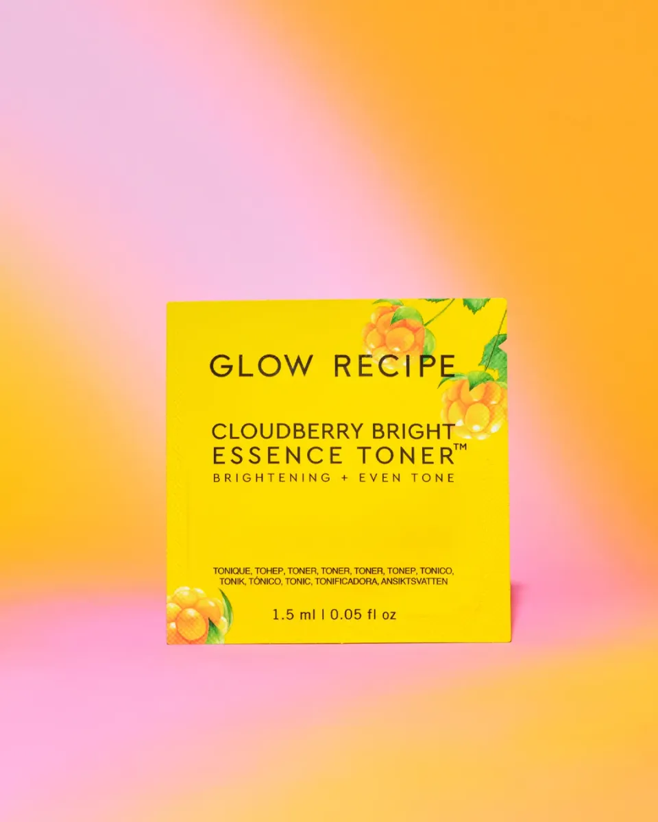 Glow Recipe Cloudberry Bright essence toner prøve fugt