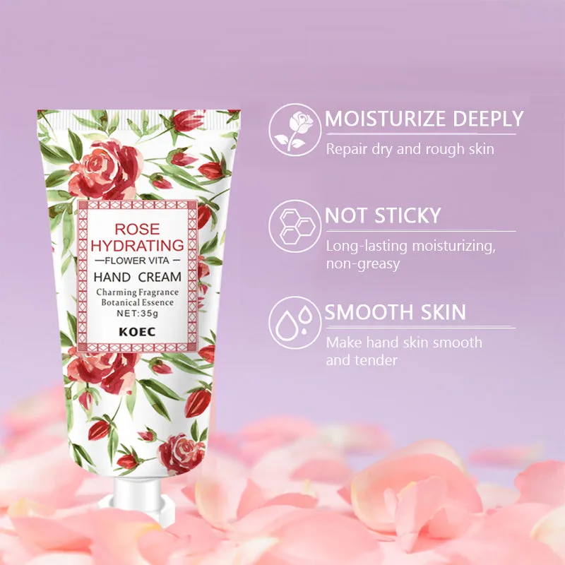 KOEC Rose Hydrating håndcreme 3 stk roseduft