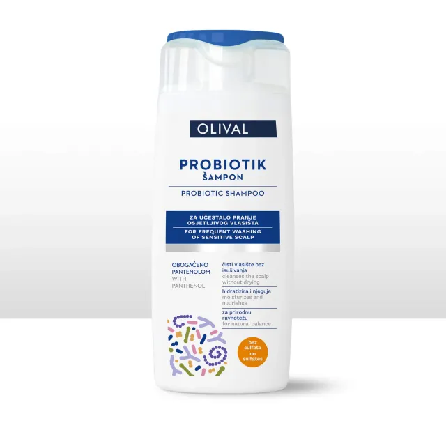 Olival Professional Probiotic Shampoo sulfatfri sart hovedbund