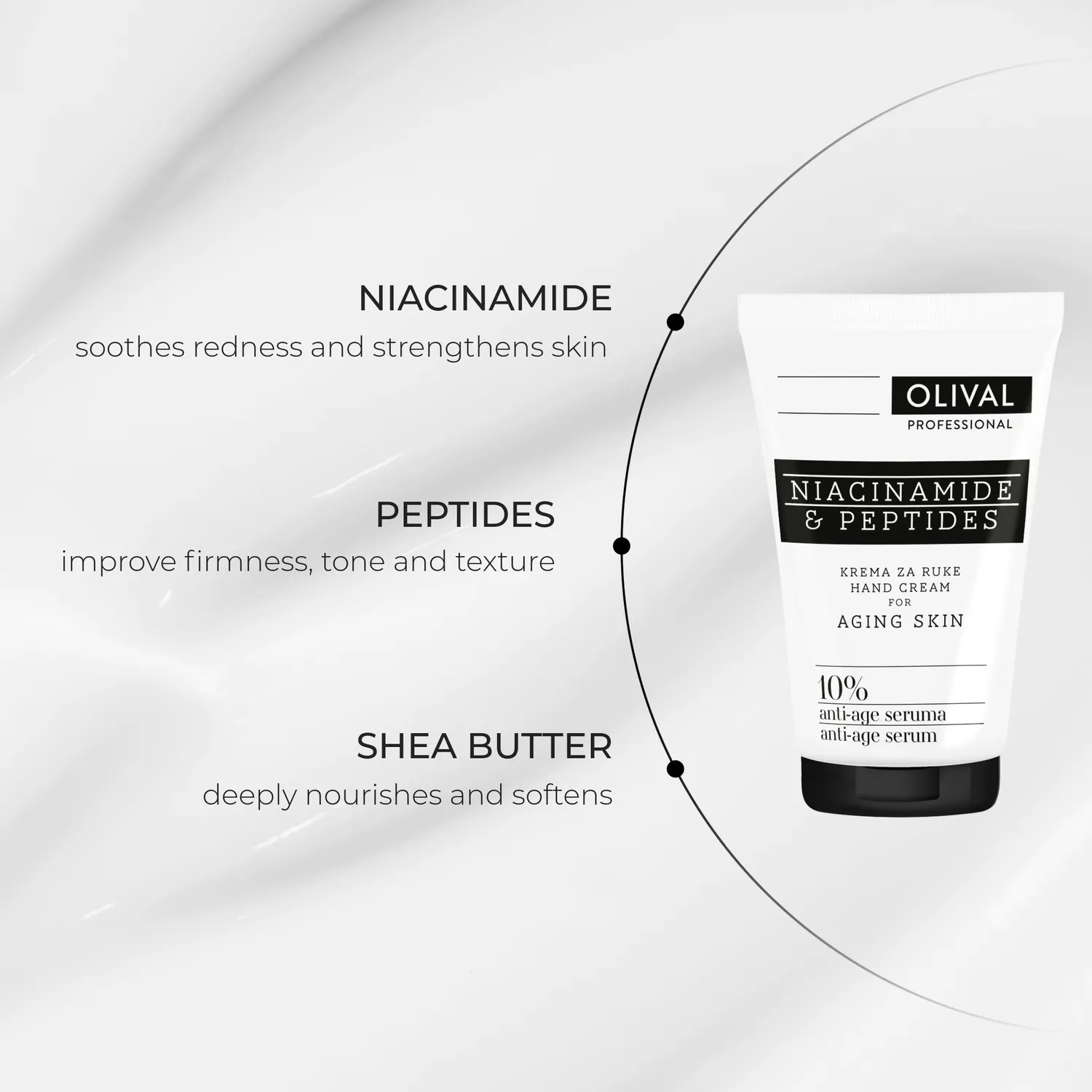 Olival Professional Hand Cream Niacinamide & Peptides håndcreme tør hud