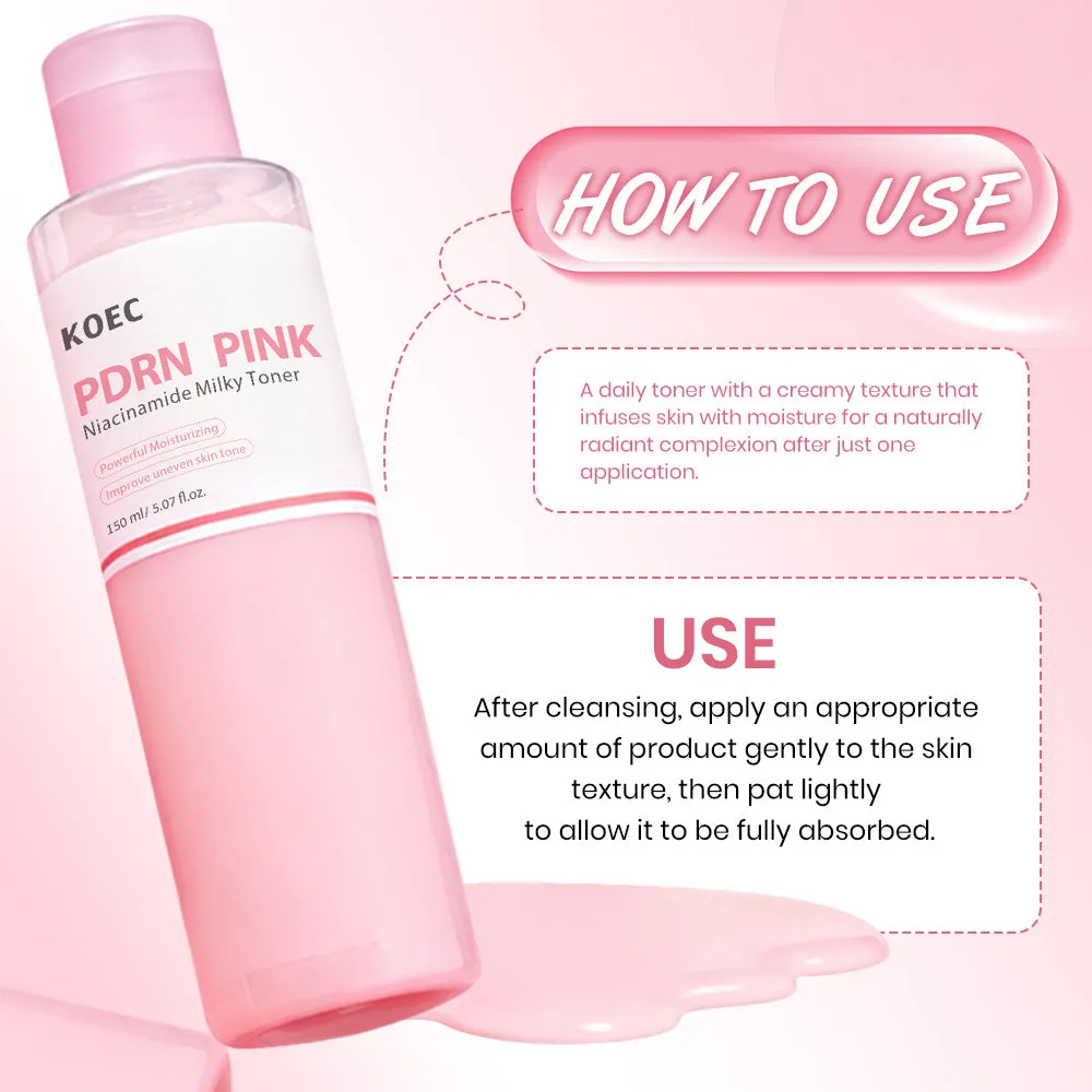 KOEC PDRN Pink Niacinamide mælketoner fugtgivende