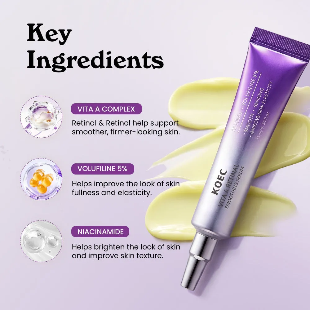KOEC Vita A Retinal Smoothing serum mod fine linjer