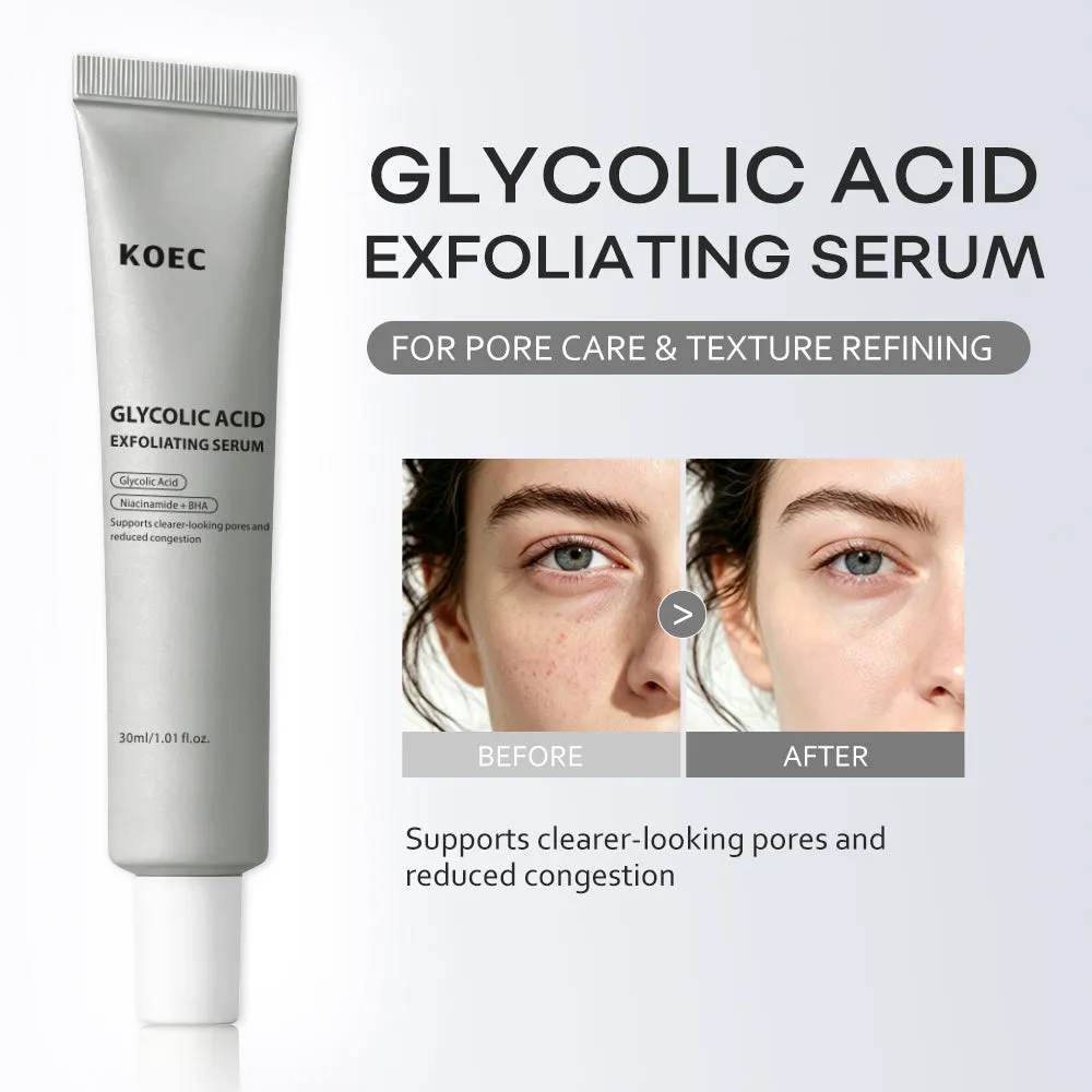 KOEC Glycolic Acid eksfolierende serum ujævn hud