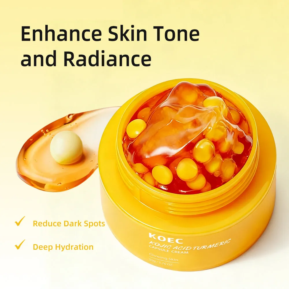 KOEC Turmeric Kojic Acid kapselcreme mod pigmentpletter