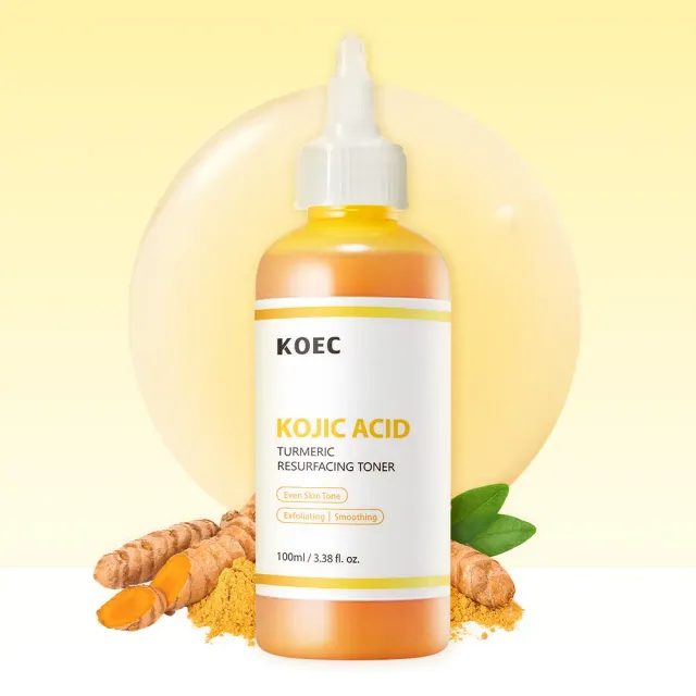 KOEC Kojic Acid Turmeric ansigtstoner 100 g ujævn tone