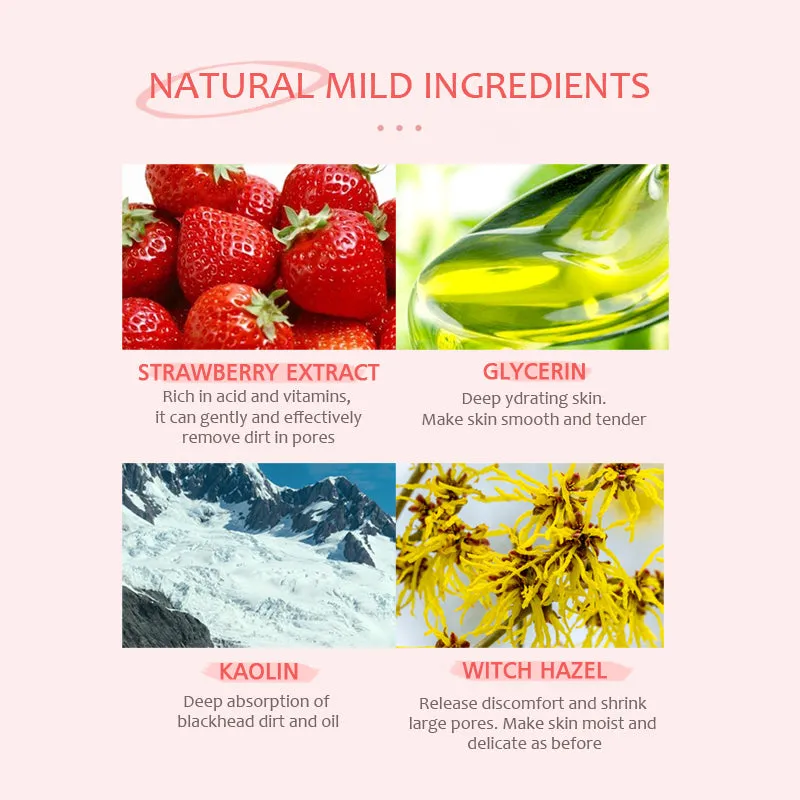 KOEC Strawberry næsestrips 10 stk mod hudorme