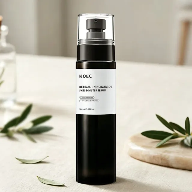 KOEC Retinal Niacinamide Skin Booster serum mod porer