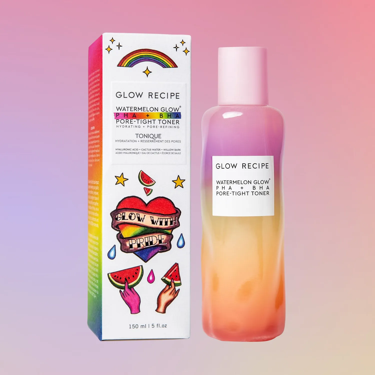 Glow Recipe Watermelon Glow PHA+BHA Toner 150ml til porer