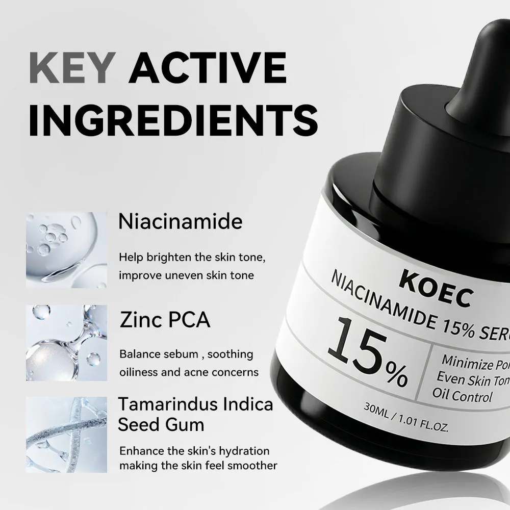 KOEC Niacinamide 15% ansigtsserum mod porer