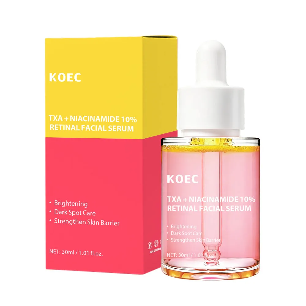 KOEC TXA Niacinamide 10% Retinal serum mod pletter