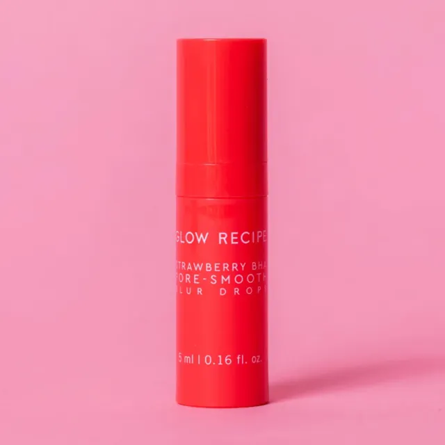 Glow Recipe Strawberry BHA Blur Drops 5 ml porer og mat