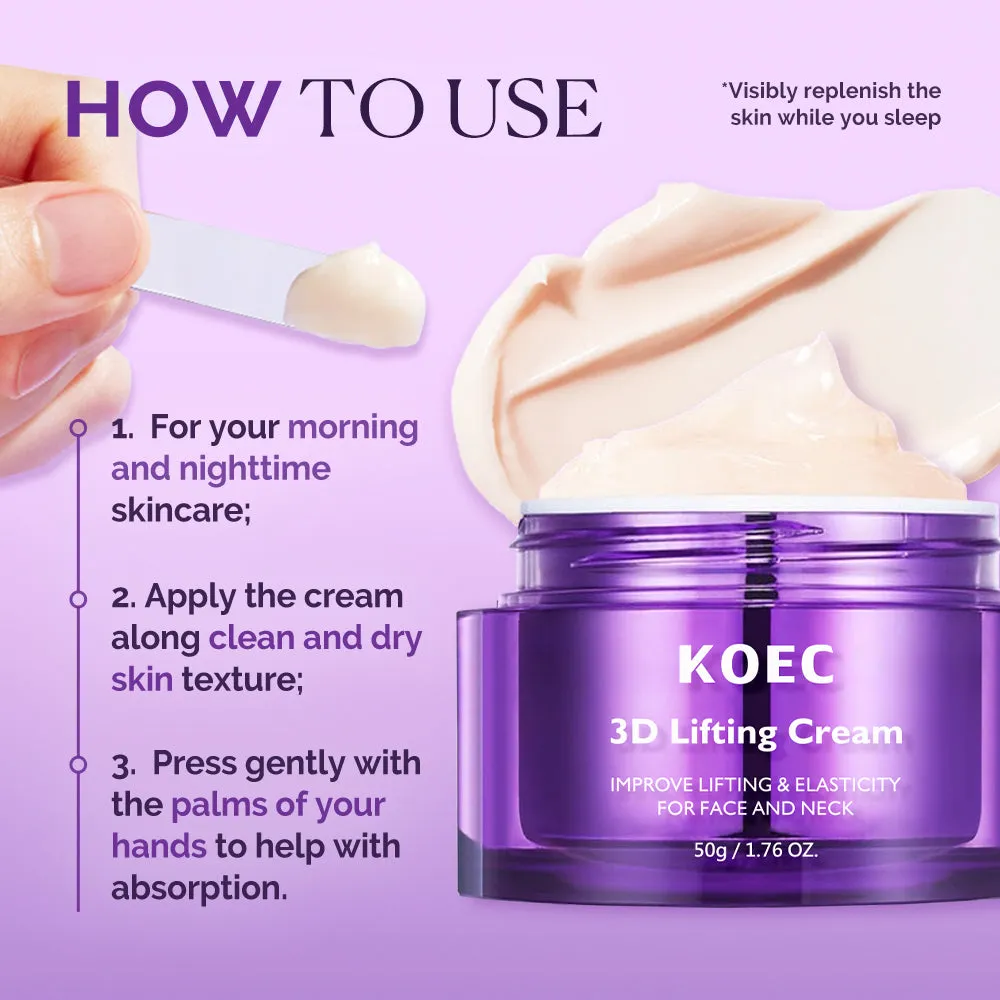 KOEC 3D Lifting Cream ansigtscreme 50 g