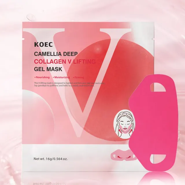 KOEC Camellia Deep Collagen V Lifting gelmaske 4 stk opstrammende